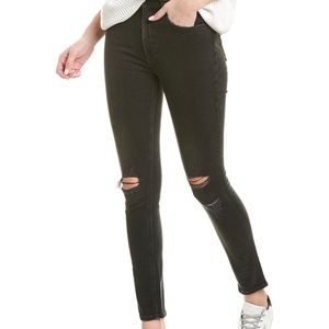Rag & Bone skinny black jeans rock with holes
